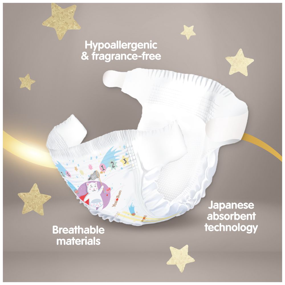 Yokosun - Premium Baby Diapers - Size 2 Small - 3-6 kg - Pack of 4 - 288 Pcs