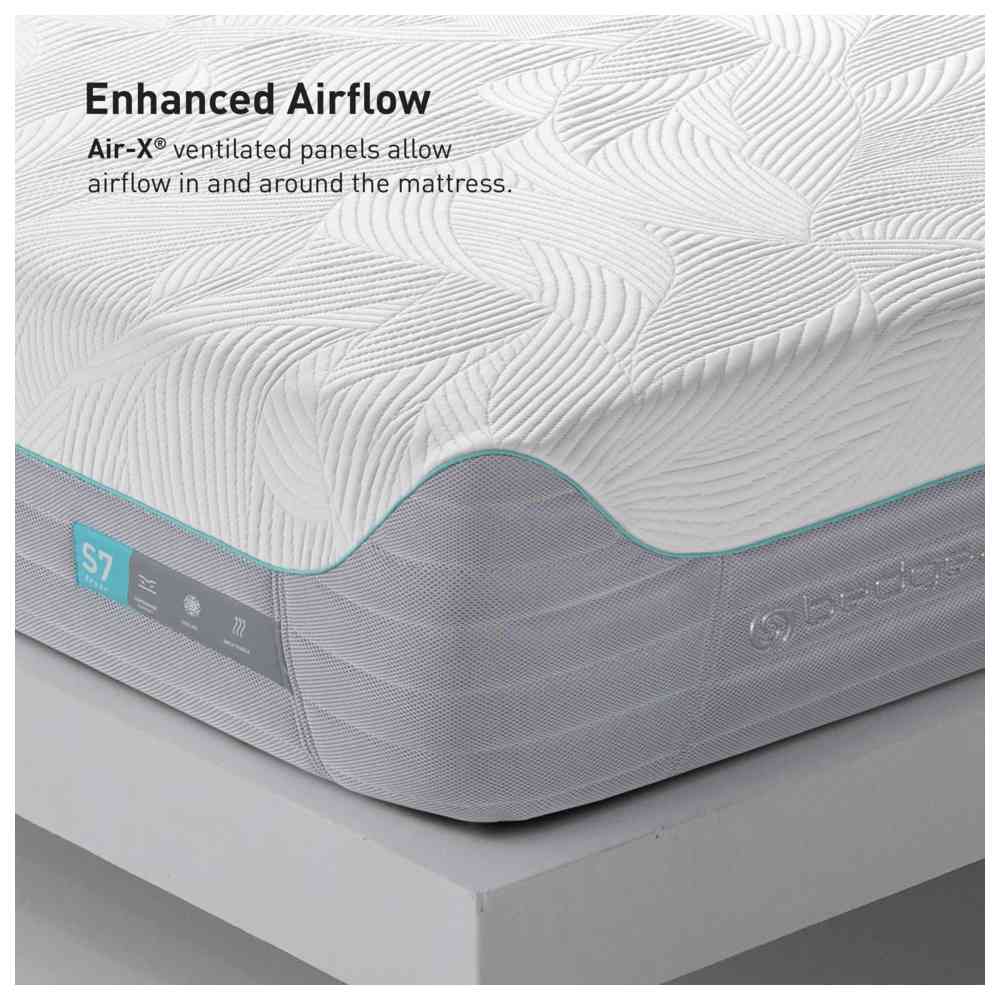 Bedgear - Performance Mattress S7 - White - 203 x 193 x 25 cm