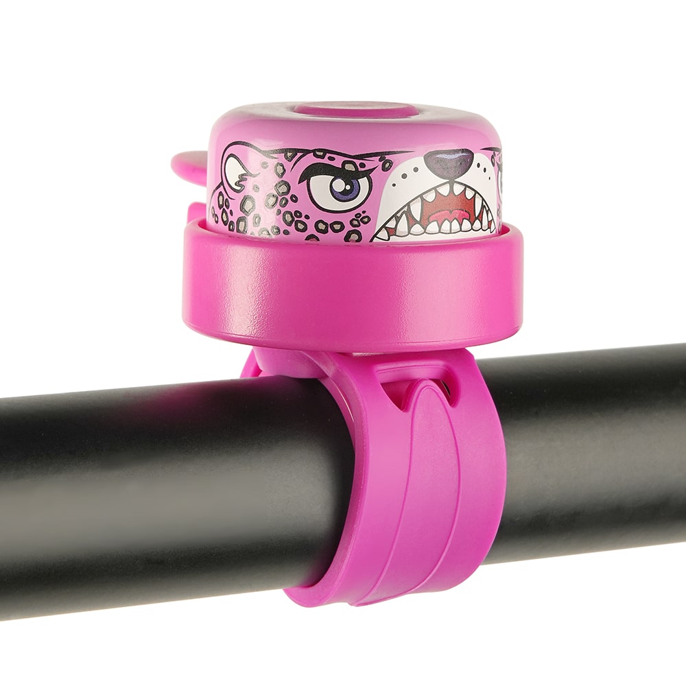 Crazy Safety - Bicycle Bell - Leopard - Pink