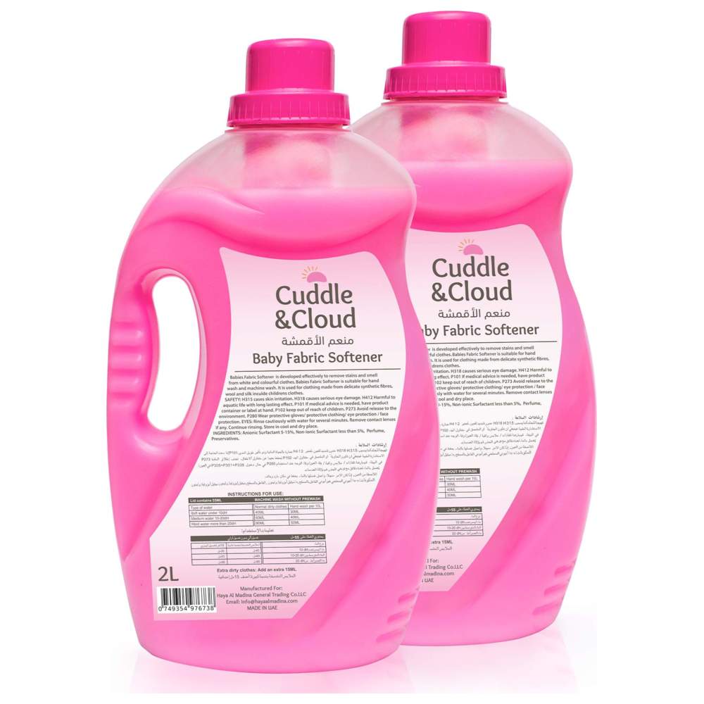 Cuddle & Cloud - Baby Fabric Softener - Pack of 2 - 2 L
