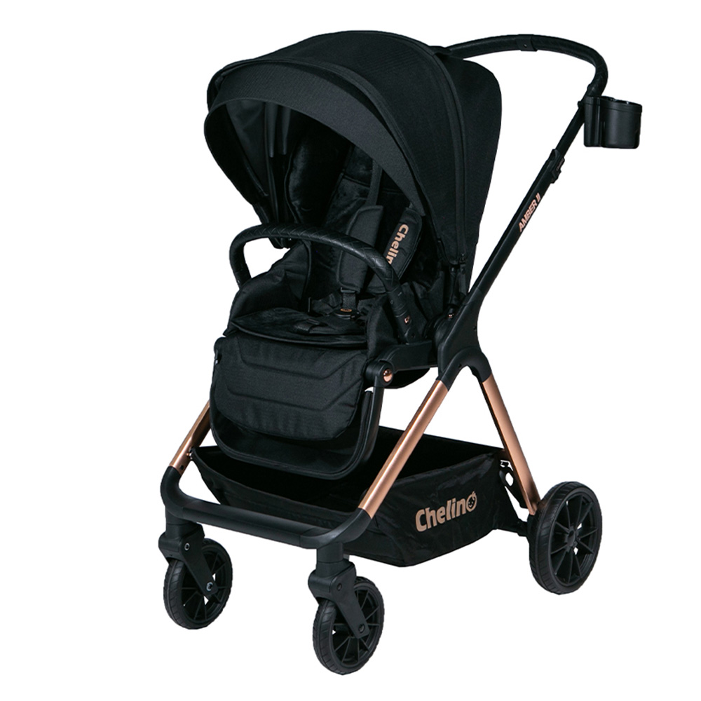 Chelino - Amber Stroller - Black/Gold
