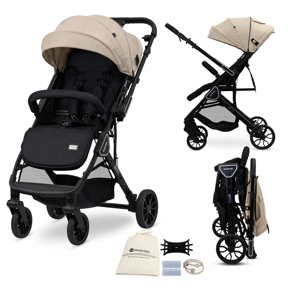 Neobreez - Quint Reversible Travel Stroller - Beige