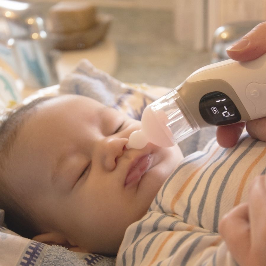 Bbluv - Rino Pro Rechargeable Nasal Aspirator - White