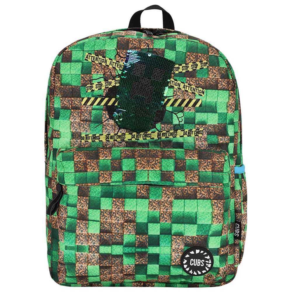 Cubs - Junior Student Backpack - Sequin Mine Craft - 17.7-Inch/45cm