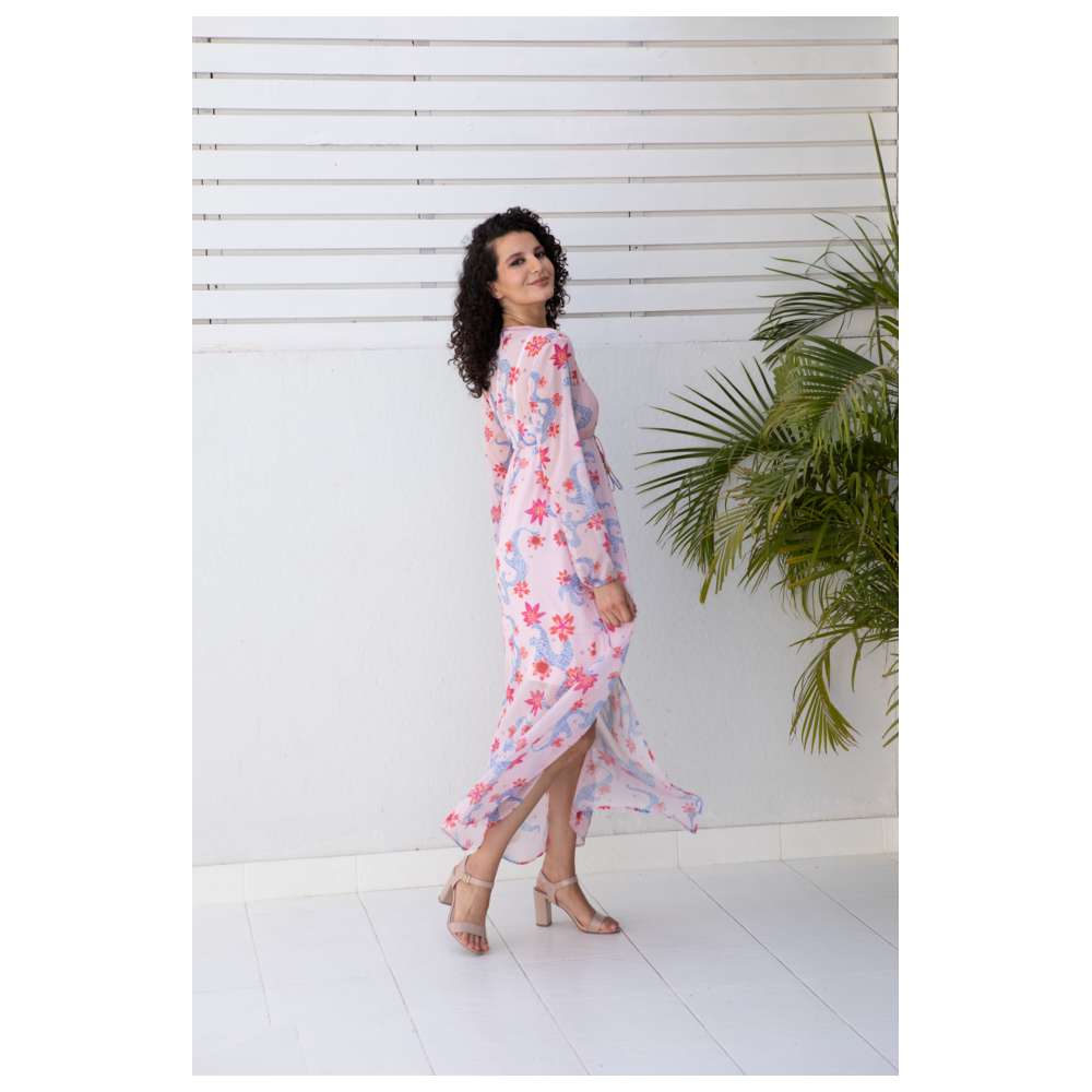 Stylebug - Women's Printed Maxi Dress - Pink