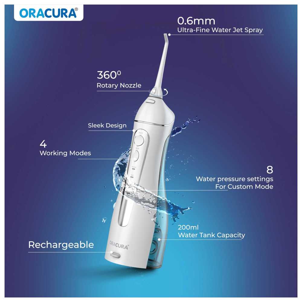 Oracura - OC200 Lite Smart Plus Water Flosser - White