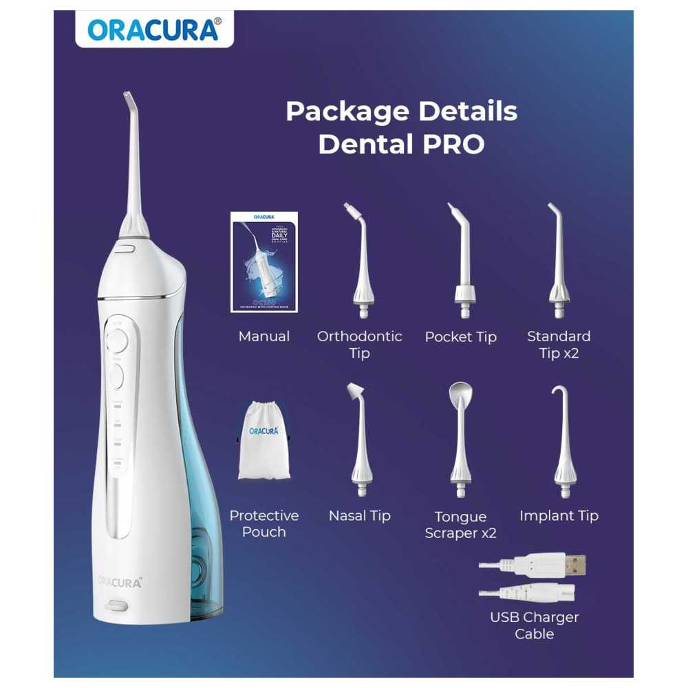 Oracura - OC200 Dental Pro Smart Plus Water Flosser - White