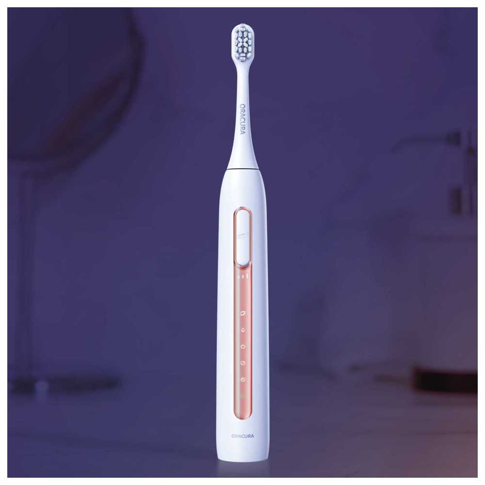 Oracura - SB300 Sonic Smart Electric Rechargeable Toothbrush - Peach