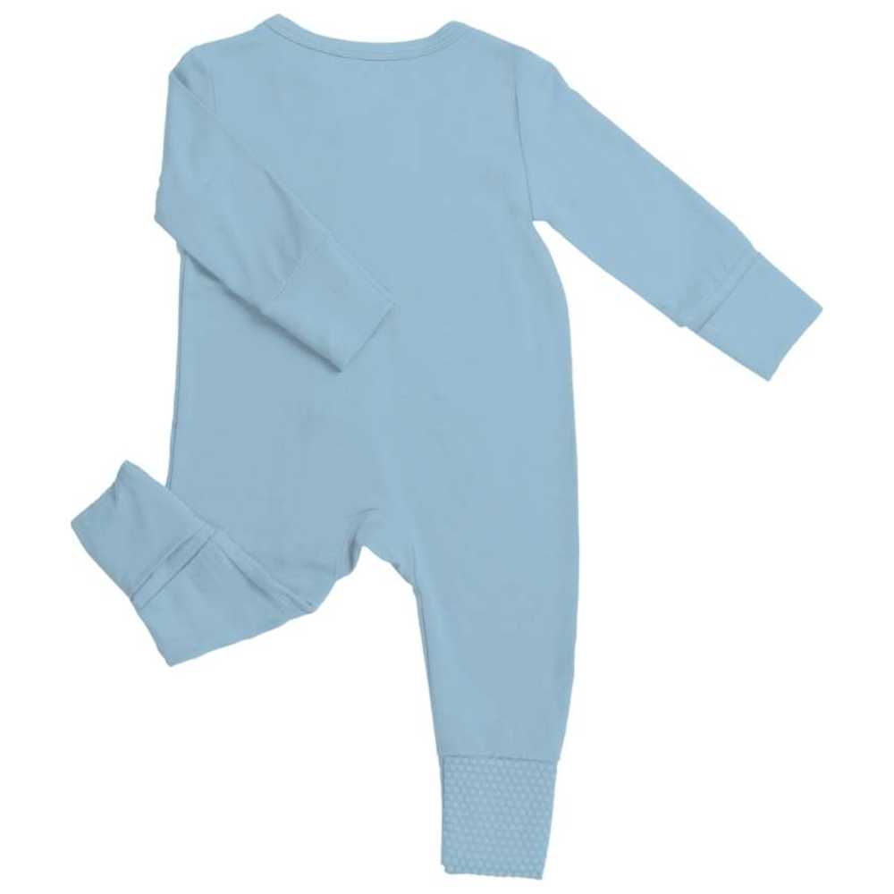 Birdie - Magnetic BabyGrow Bamboo Sleepsuit - Baby Blue