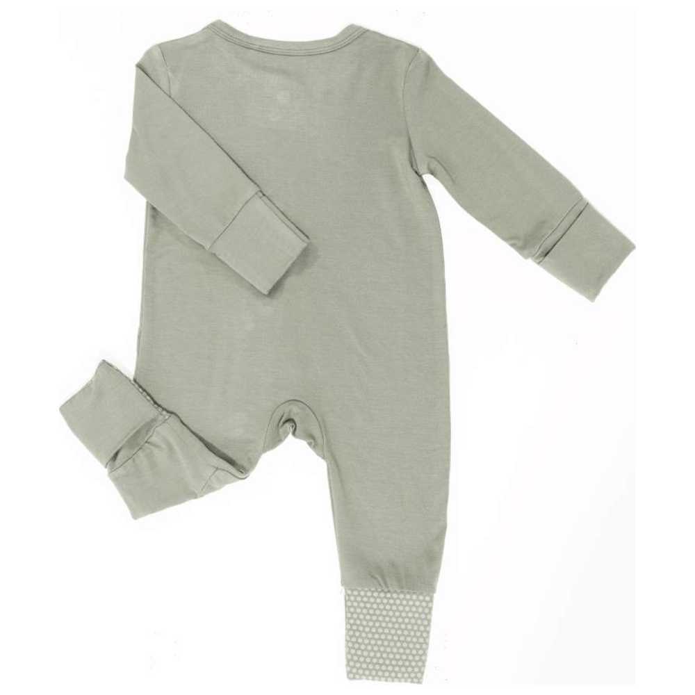Birdie - Magnetic BabyGrow Bamboo Sleepsuit - Sage