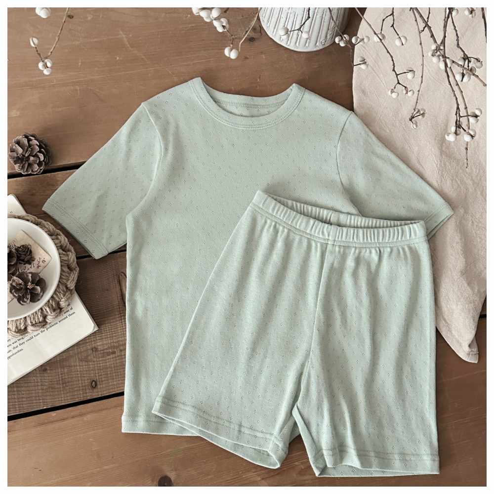 Cherubcare - 2pc-Set - Solid Pyjama Set - Green