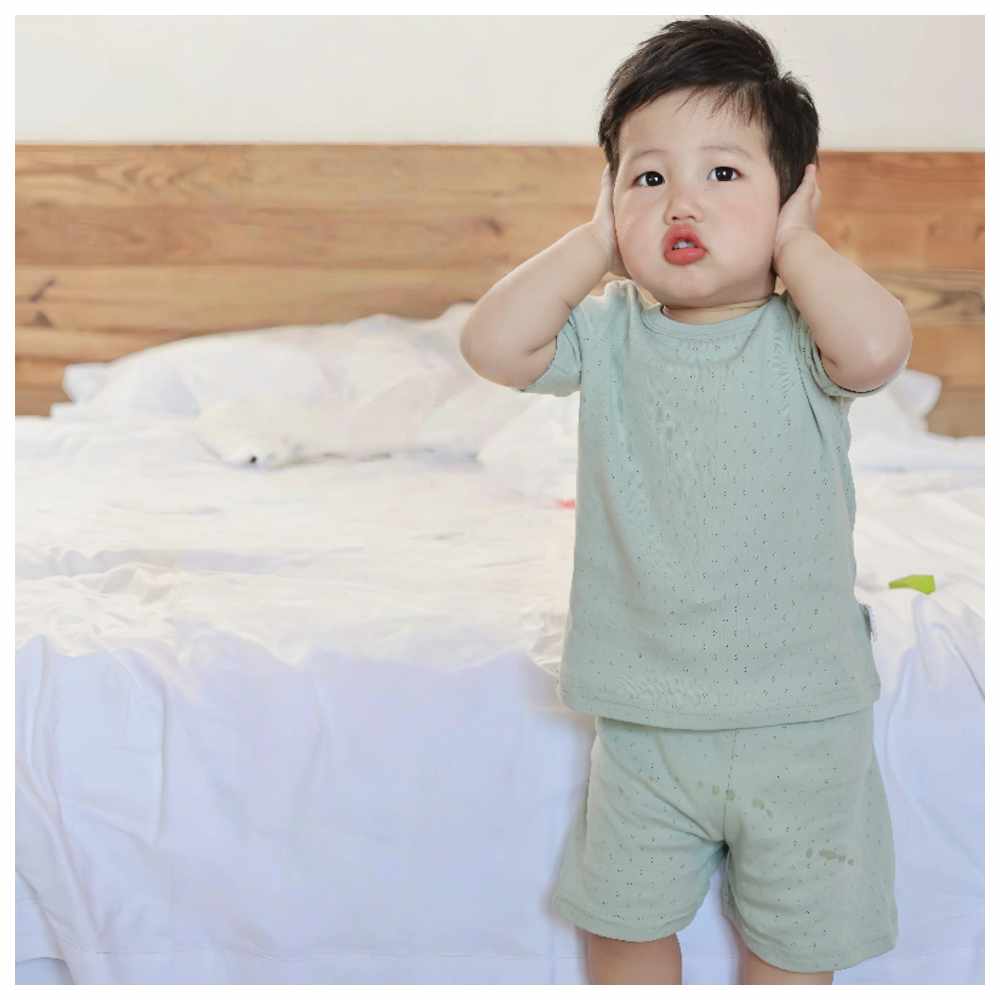 Cherubcare - 2pc-Set - Solid Pyjama Set - Green