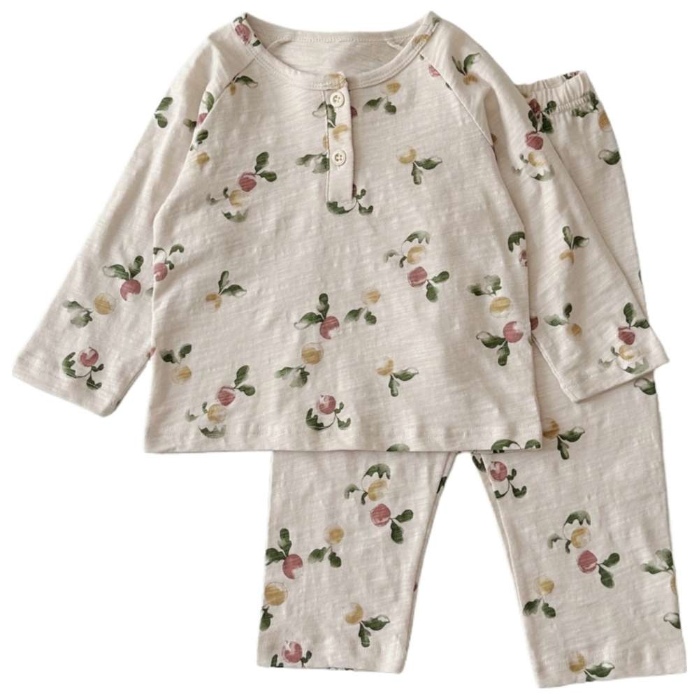 Cherubcare - 2pc-Set - Kids Carrot Print Pyjama Set