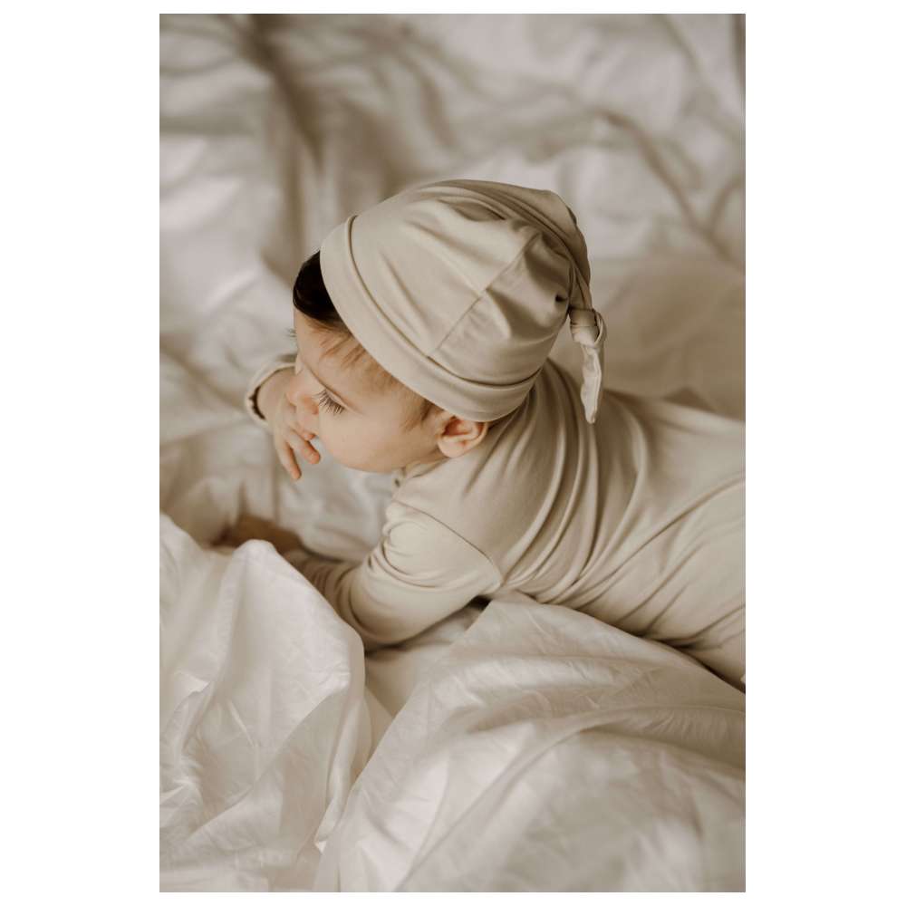 Sashi - Baby Beanie Cap - Beige
