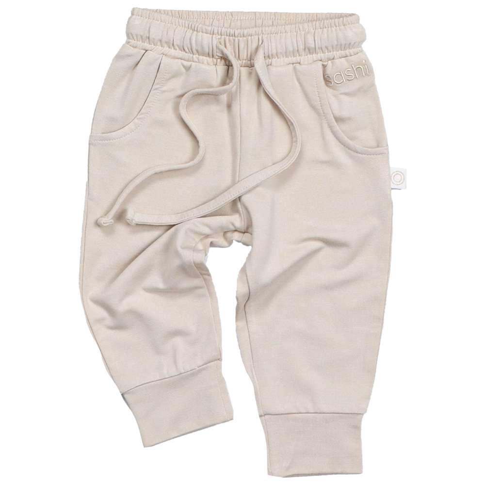 Sashi - Kid's Cloud Dream Solid Joggers - Beige