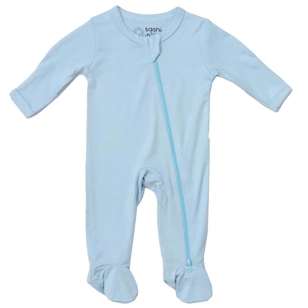 Sashi - Baby Boy Comfort Footed Sleepsuit - Blue