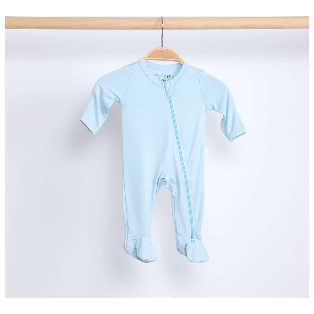 Sashi - Baby Boy Comfort Footed Sleepsuit - Blue