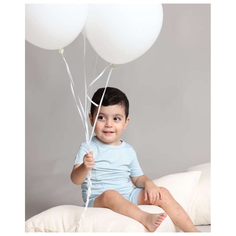 Sashi - 2pc-Set - Boy's T-Shirt & Shorts  - Blue