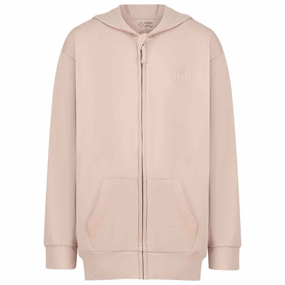 Sashi - Kid's Cloud Dream Solid Zip-Up Jacket - Pink