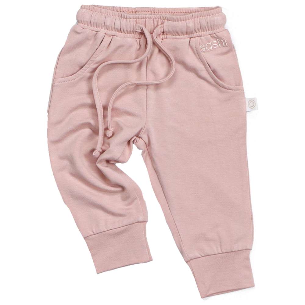 Sashi - Girl's Cloud Dream Solid Joggers - Pink