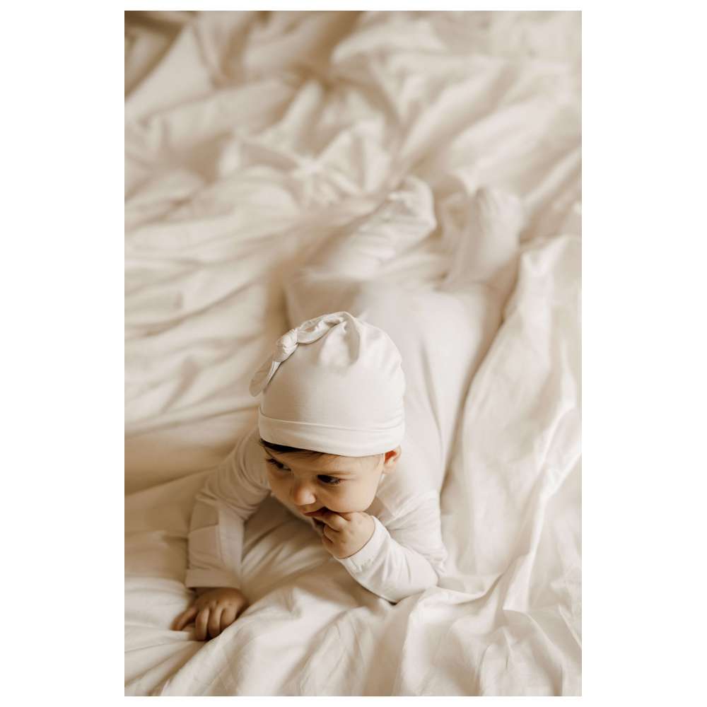 Sashi - Baby Comfort Footed Sleepsuit - White