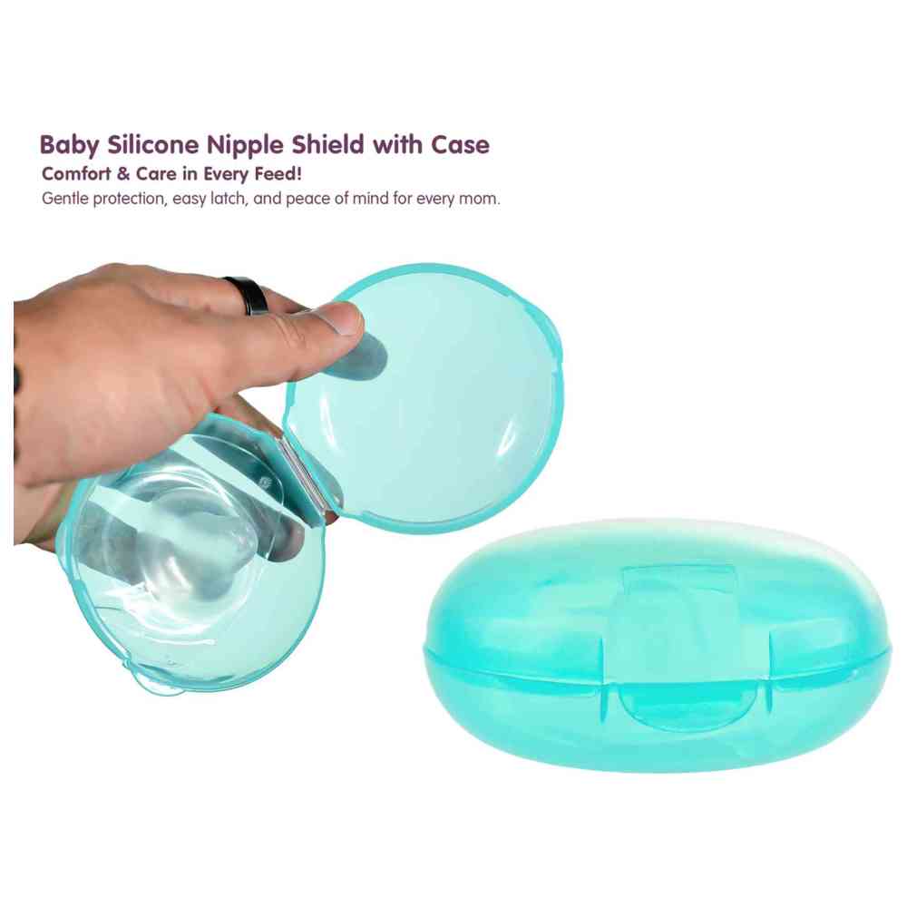 Babe - Baby Silicone Nipple Shield With Case Pack Of 2