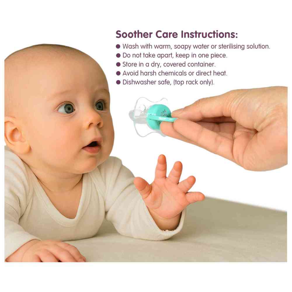 Babe - Baby Premium Soother - Green/Clear