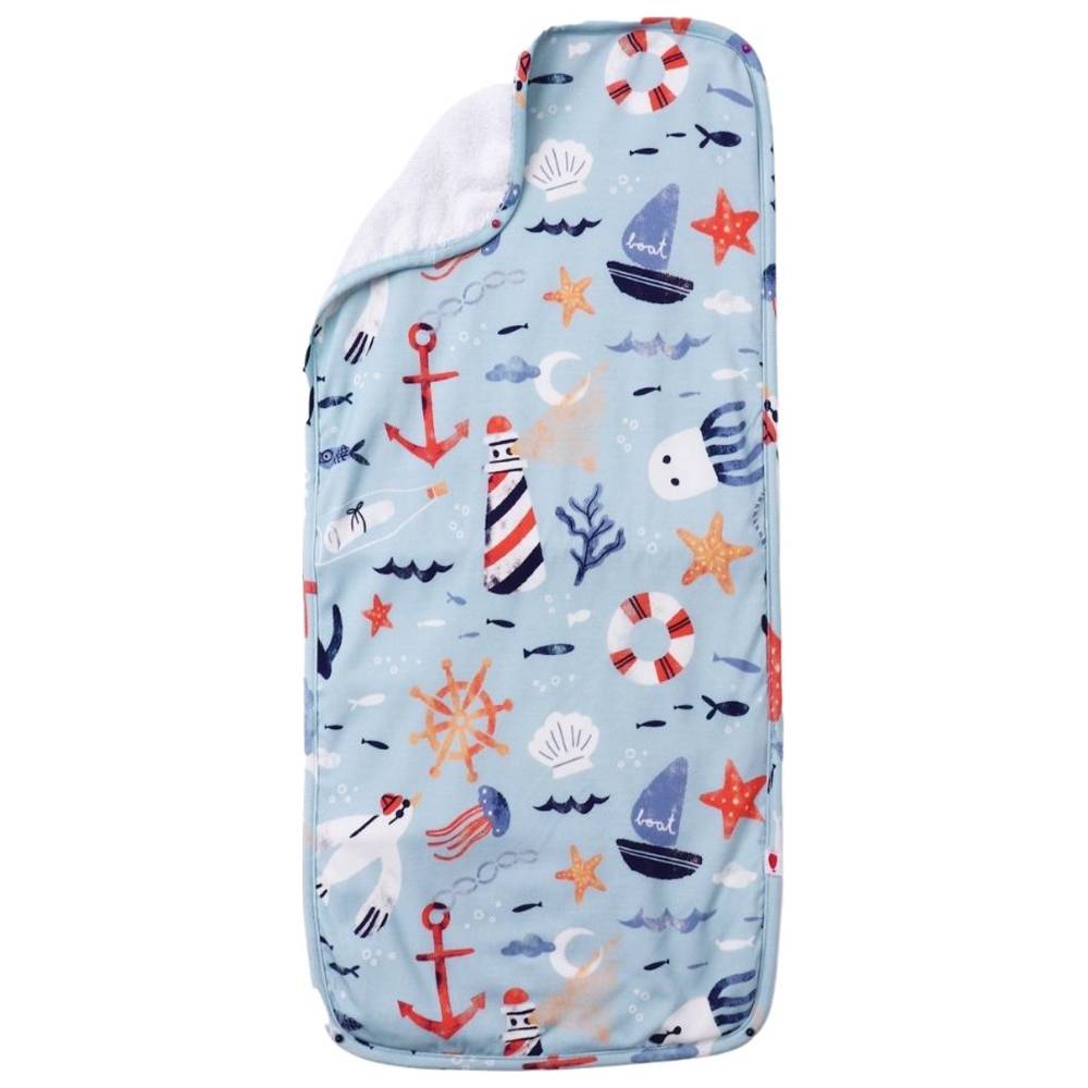 Atlas & Maya - Super Absorbent Bamboo Burp Cloth - Anchor Away