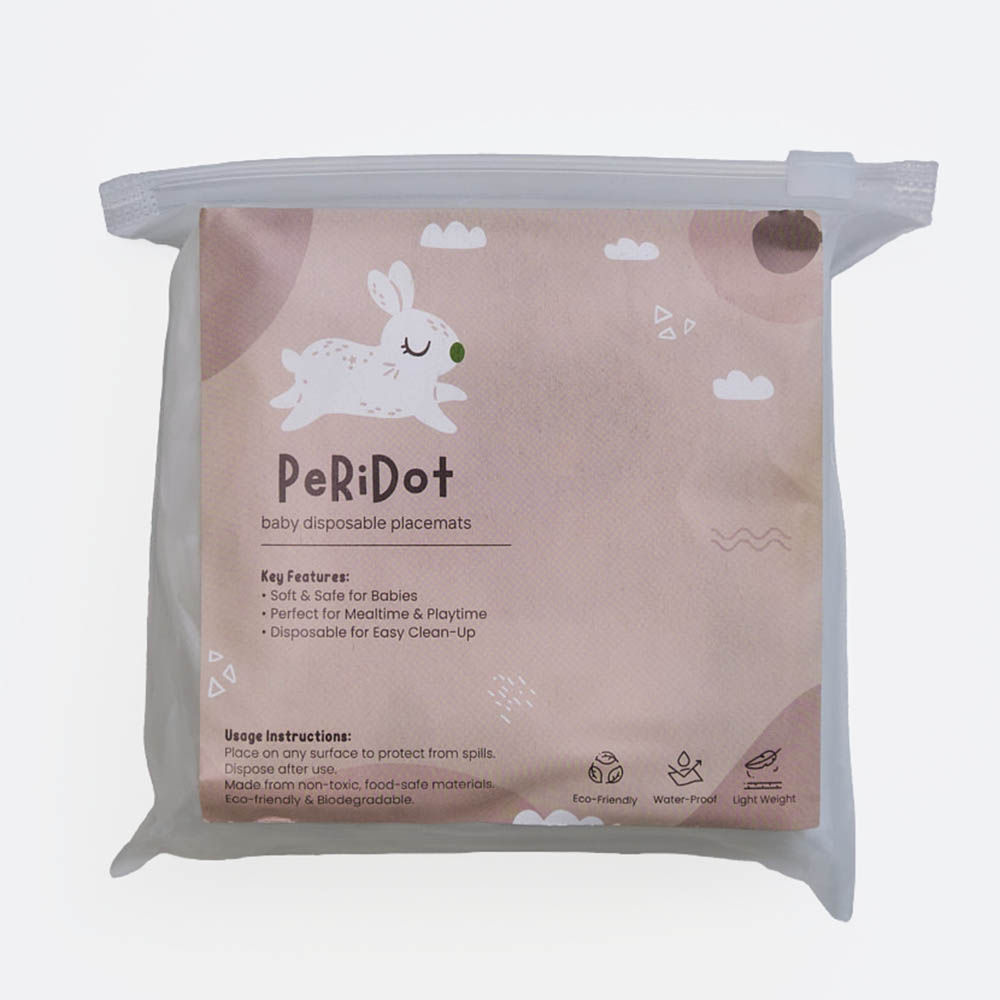 Peridot Baby Disposable Placemats - Little Explorers - Pack of 10