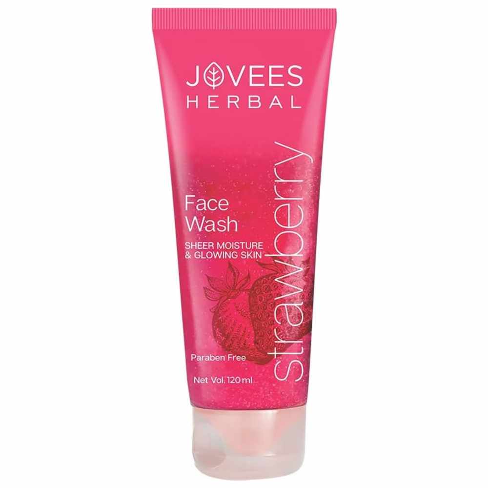 Jovees Herbal - Sheer Moisture & Glowing Skin Strawberry Face Wash - 120 ml