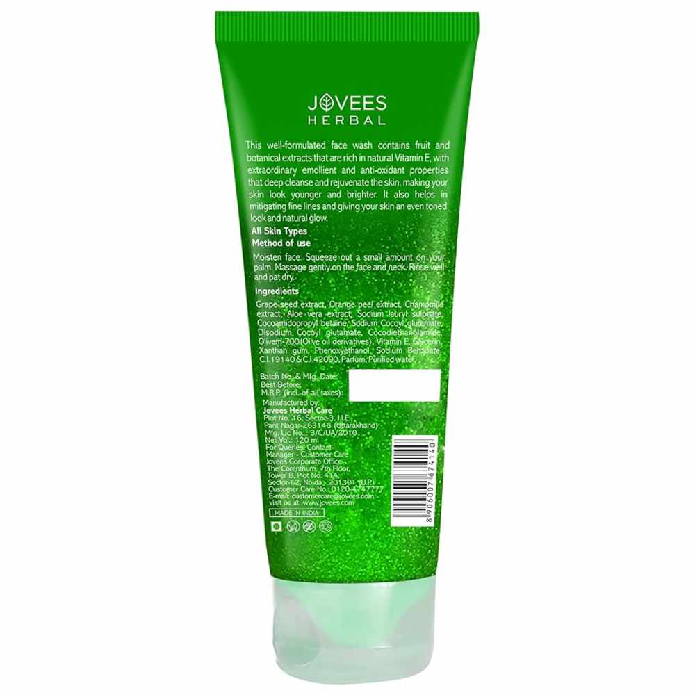 Jovees Herbal - Brighter & Glowing Skin Grape Face Wash - 120 ml