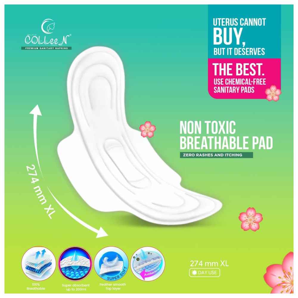 Colleen - Ultra Thin 100% Breathable Pads - XL - 30 Pcs