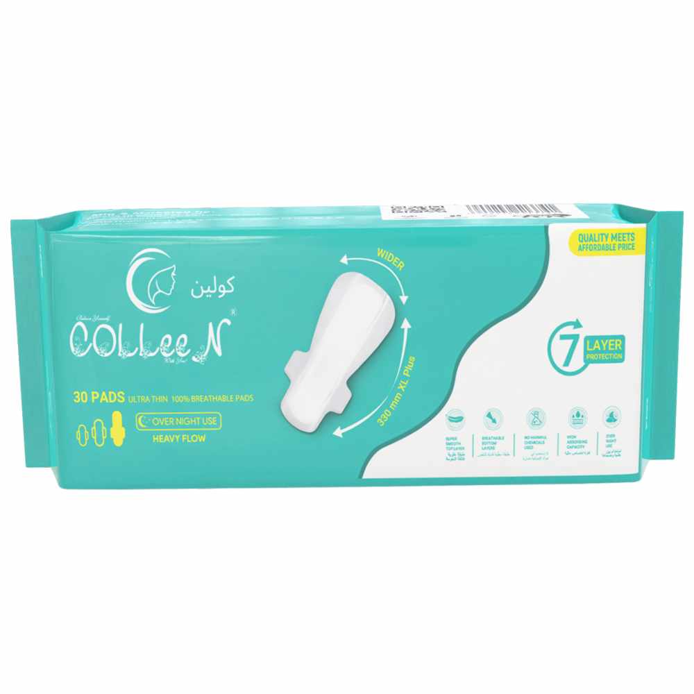 Colleen - Ultra Thin 100% Breathable Pads - XL+ - 30 Pcs