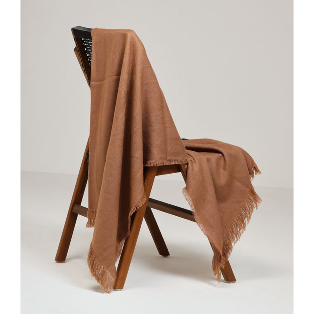 Kasiemobi - 100% Merino Woollen Throw - Brown