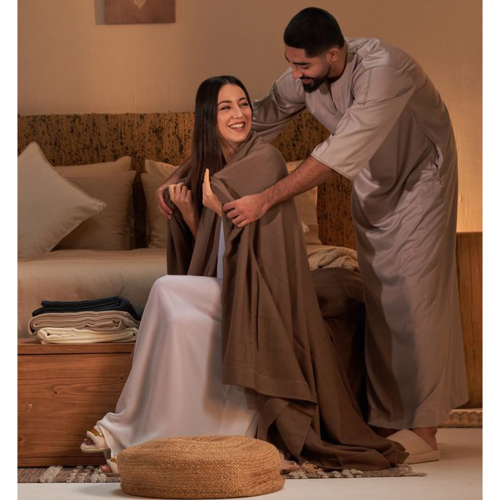 Kasiemobi - 100% Merino Woollen Blanket - Dark Blue