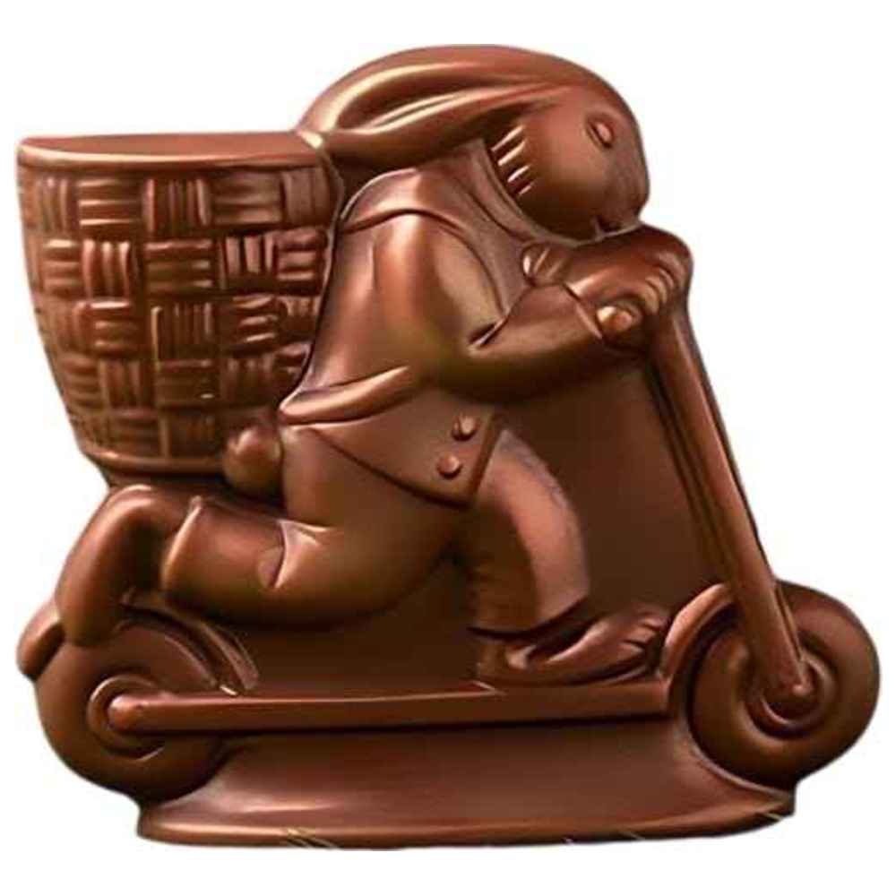 Kiam - Premium Chocolate Bunny On A Scooter - 12cm