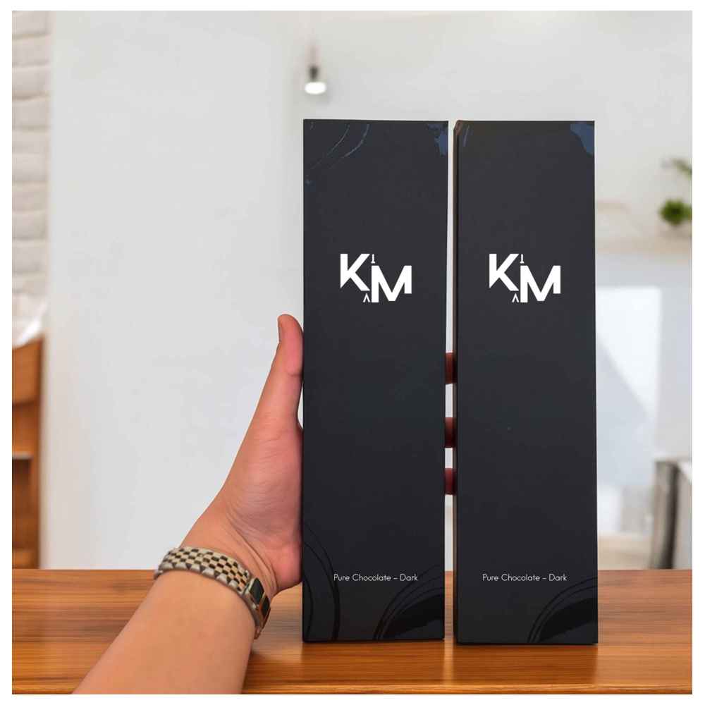 Kiam - Pure Plain Dark Chocolate Bar - 100 gm - Pack of 2
