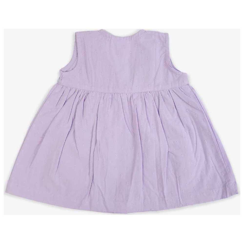 Keebee - Organic Cotton Hand Embroidered Dress - Lilac