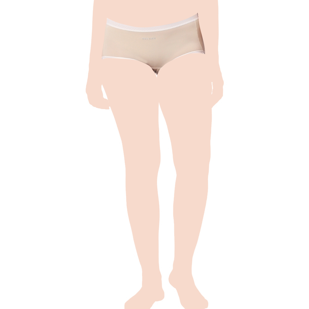 Intimate Queen - Corn Bae No Roll-Ups Lacy Boyshorts - Beige