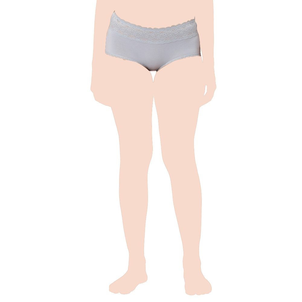 Intimate Queen - Modal Bae Sensitive Skin Luxe Hipsters - Cool Grey