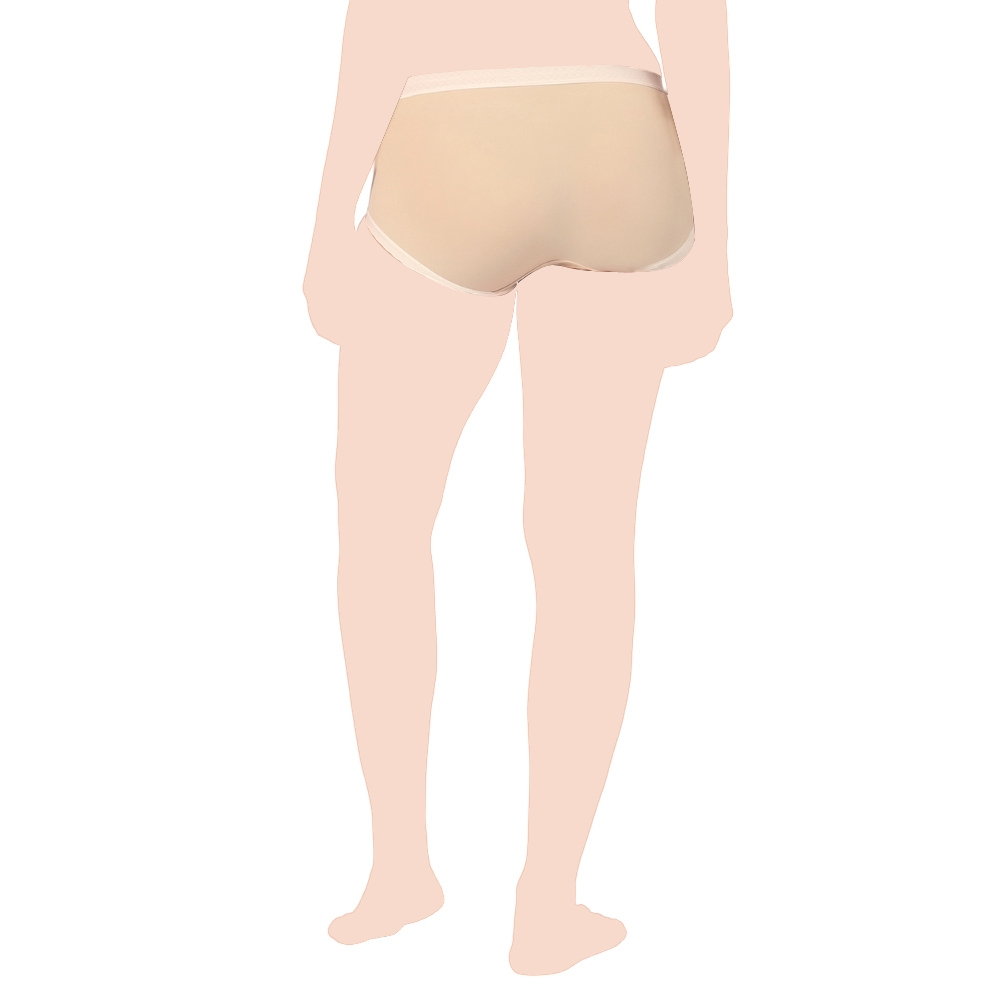 Intimate Queen - Corn Bae Full-Coverage Maternity Lacy Boy Shorts - Beige