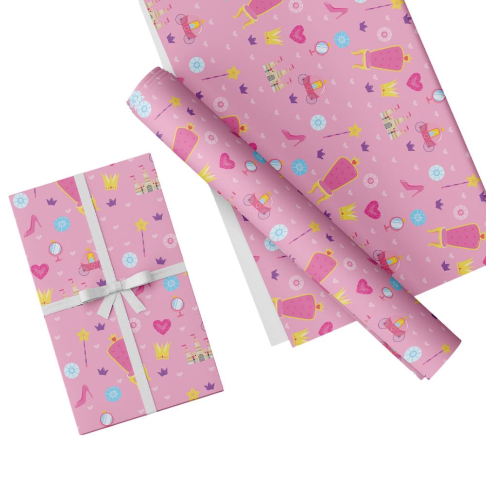 Share The Love - Gift Wrapping Paper Pack - PRINCESS - WRAPPING PAPER PINK