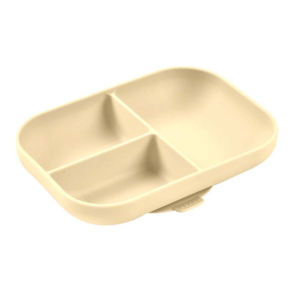 Beaba - Divided Silicone Baby Plate - Clay
