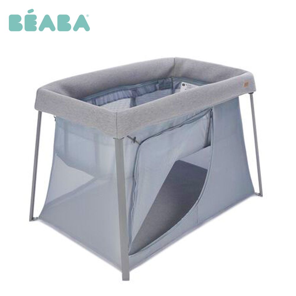 Beaba 4-In-1 Travel Cot Pebble - Grey