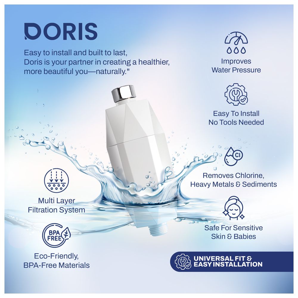Doris - Shower Filter With Vitamin C - White