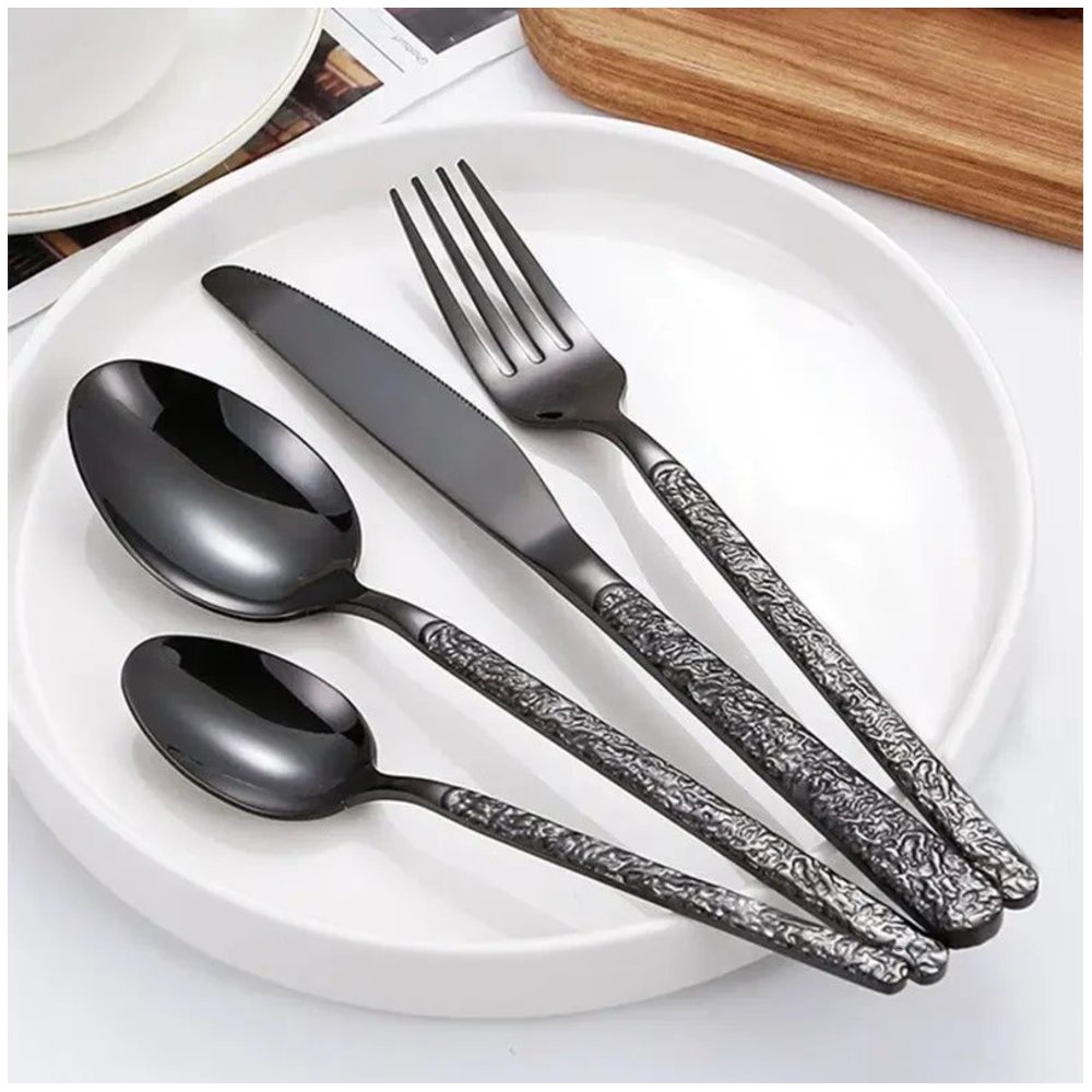 Vav Get - High Quality Stainless Steel Flatware Cutlery Set - 24 Pcs