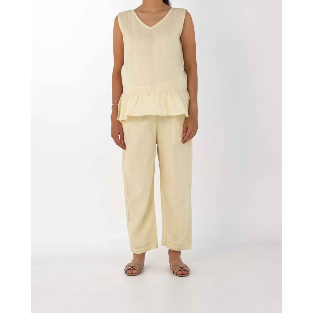 Lune Boutique 2pc-Set - Reveal 2.0 Maternity Top & Pants - Yellow