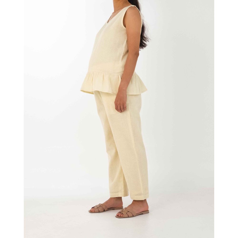 Lune Boutique 2pc-Set - Reveal 2.0 Maternity Top & Pants - Yellow