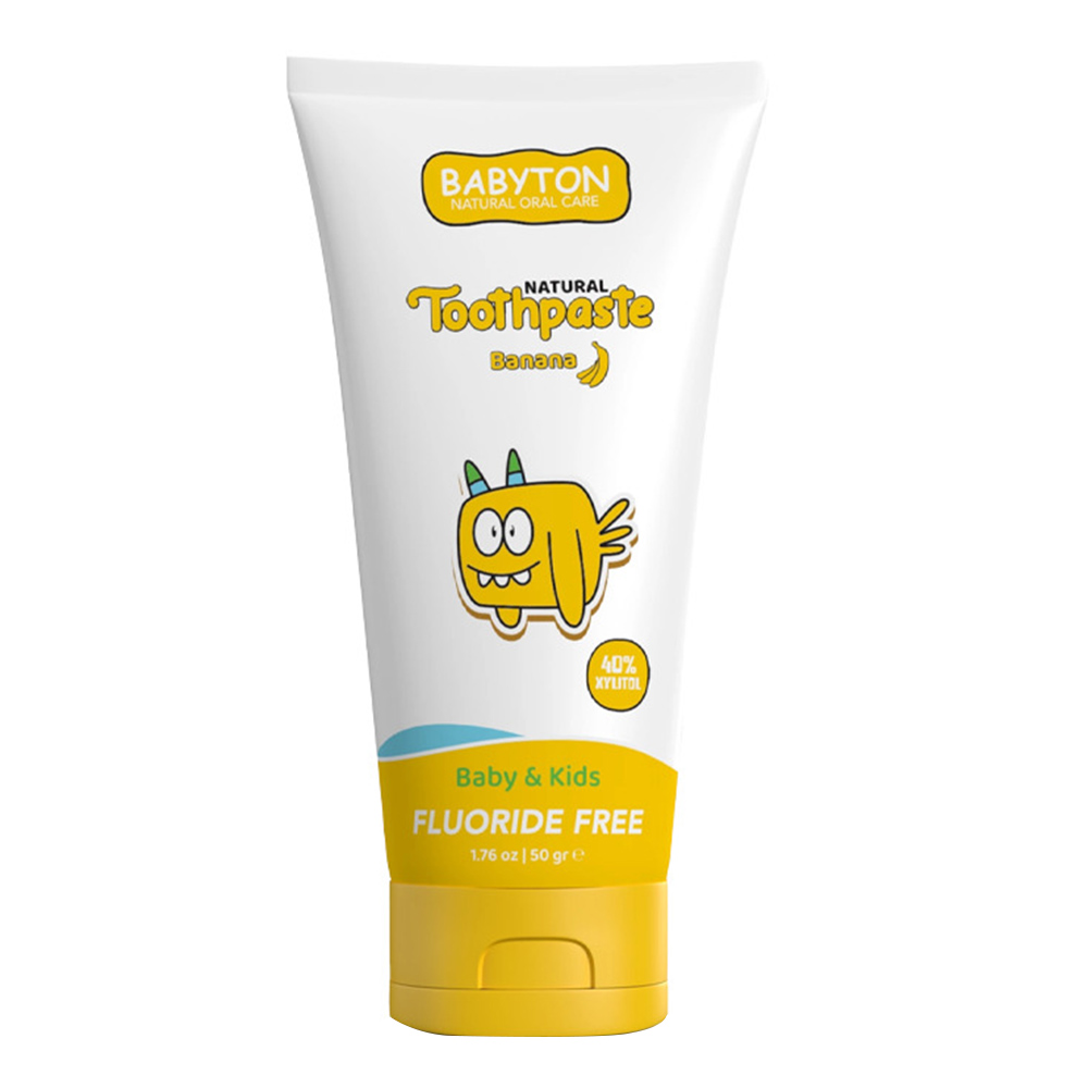 Babyton - Baby & Kids Natural Toothpaste - Banana - 50 gm