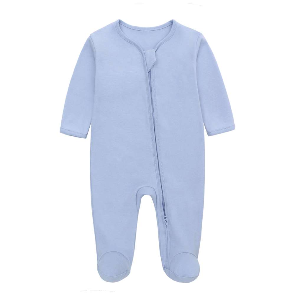 Miracle Baby - 3pc-Set - Baby Boy's 100% Cotton Long Sleeves Rompers - Blue